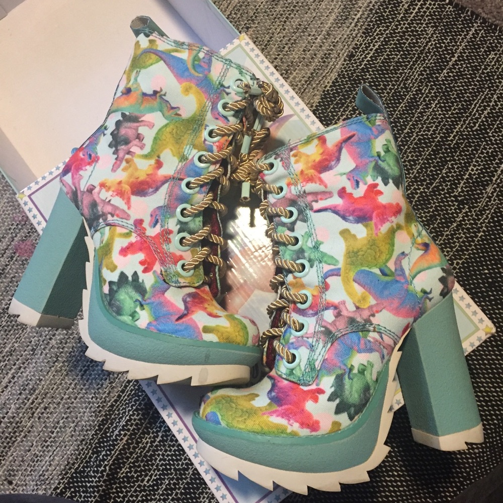 Dinosaur Rainbow Booties